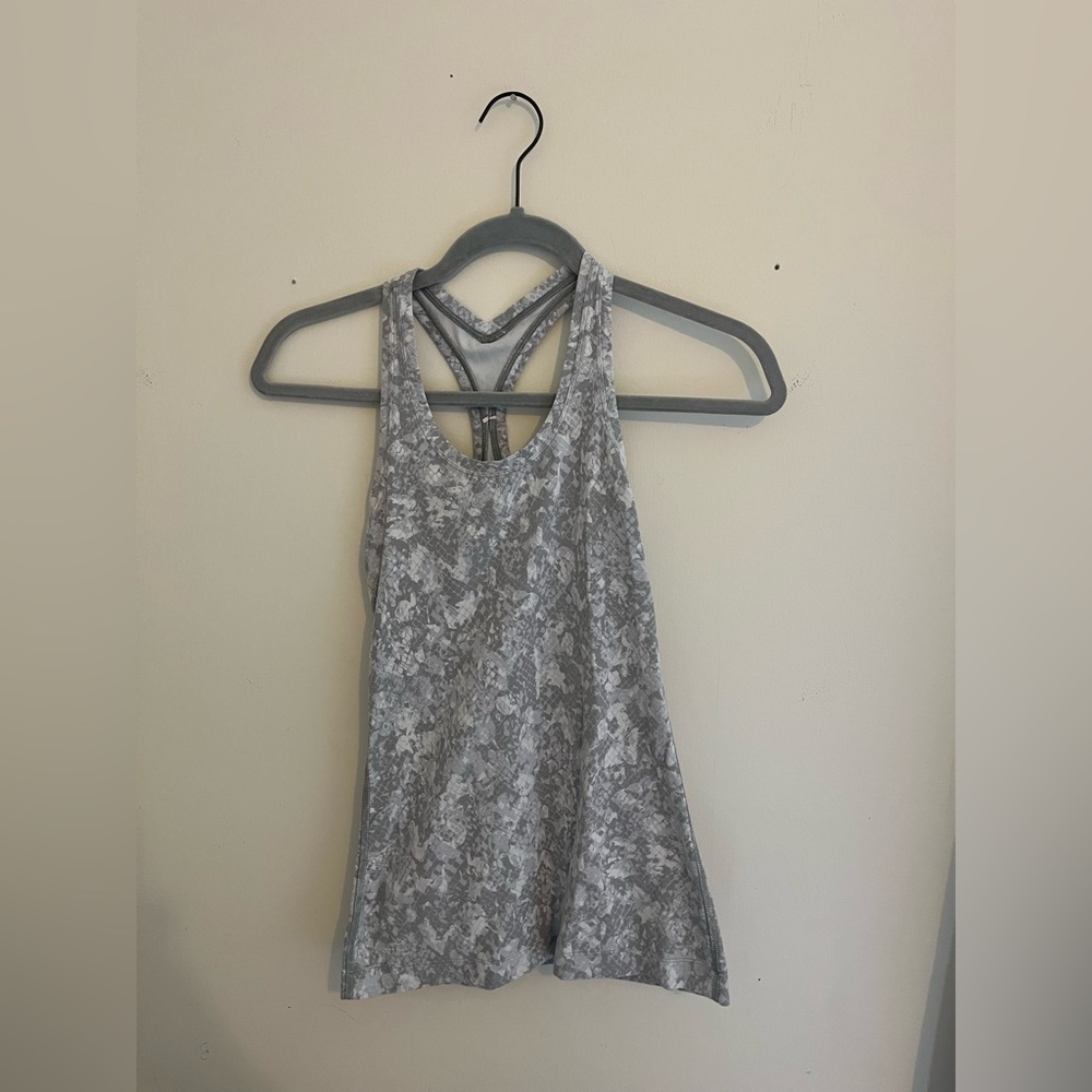 Gray Patterned Women's Top